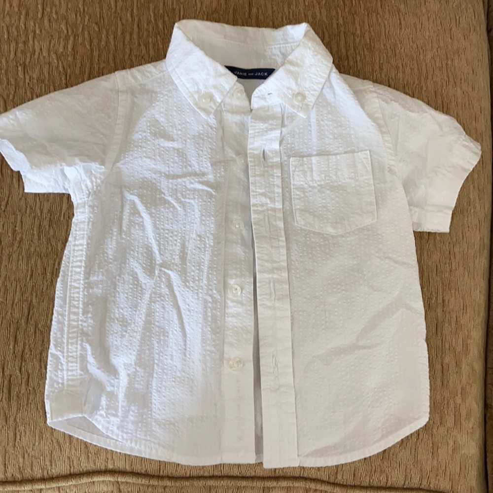 Janie and Jack Linen Collared Shirt